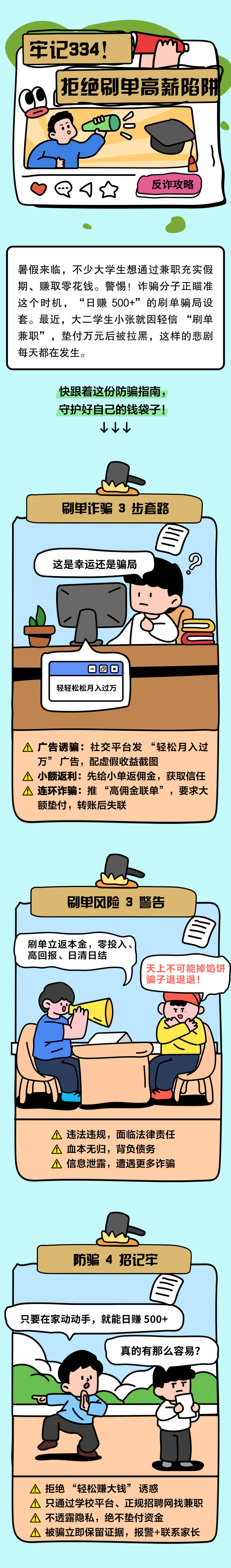 13.牢記334，別讓“刷單高薪”成陷阱！