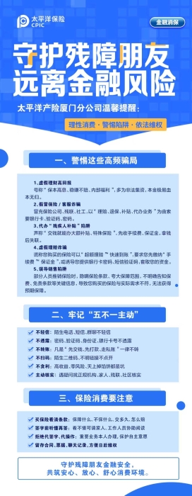 守護殘障朋友，遠離金融風險